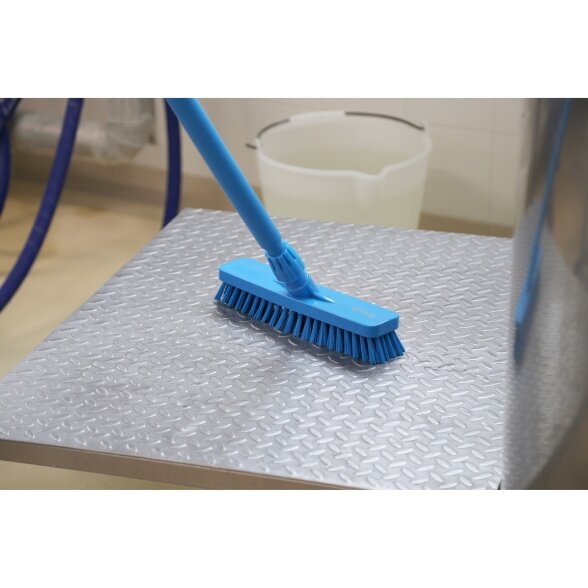 Plovimo šepetys 30 cm Igeax Hygiene / mėlynas / vidutinio kietumo šeriais 3 Plovimo šepetys 30 cm Igeax Hygiene / mėlynas / vidutinio kietumo šeriais 3