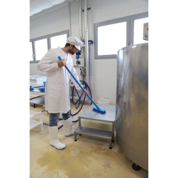 Plovimo šepetys 30 cm Igeax Hygiene / mėlynas / vidutinio kietumo šeriais 4 Plovimo šepetys 30 cm Igeax Hygiene / mėlynas / vidutinio kietumo šeriais 4