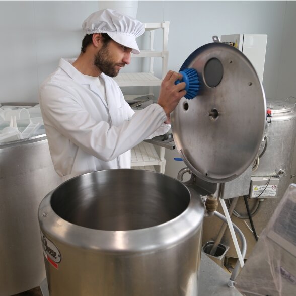 Apvalus šepetys Igeax Hygiene / mėlynas / vidutinio kietumo šeriais 2 Apvalus šepetys Igeax Hygiene / mėlynas / vidutinio kietumo šeriais 2