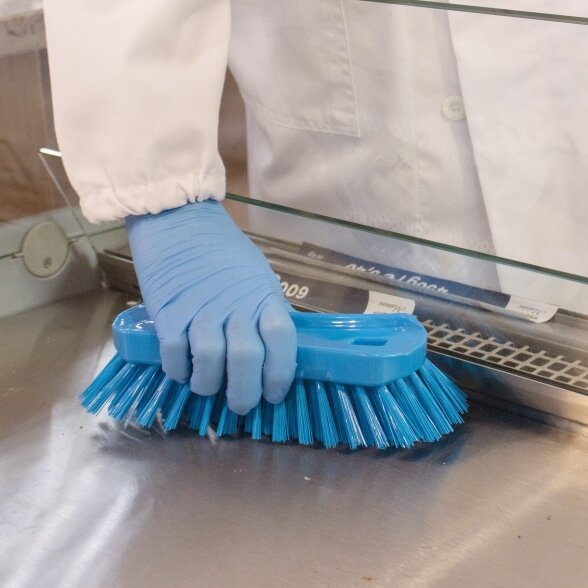 Didelis ergonomiškas šepetys Igeax Hygiene / mėlynas / vidutinio kietumo šeriais 2 Didelis ergonomiškas šepetys Igeax Hygiene / mėlynas / vidutinio kietumo šeriais 2