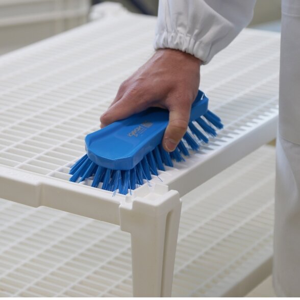 Didelis ergonomiškas šepetys Igeax Hygiene / mėlynas / vidutinio kietumo šeriais 1 Didelis ergonomiškas šepetys Igeax Hygiene / mėlynas / vidutinio kietumo šeriais 1