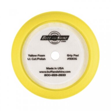 BuffandShine šlifavimo kempinė 220 mm YELLOW