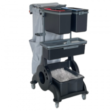 GIOTTO PRE-IMPREGNATION - vežimėlis, darbui su paruoštom grindų šluostėmis, 20l. stalčius, šiukšlių maišo laikiklis [ 1kompl.]