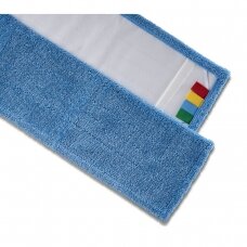 Grindų šluostė su kišenėmis SPEED, mikrofibrinė, mėlyna, (trumpo plauko) 50 cm