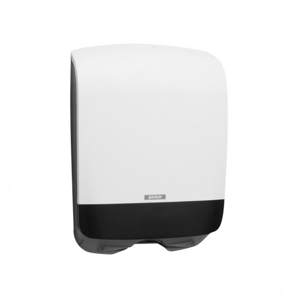 Laikiklis lapiniams rankšluosčiams KATRIN INCLUSIVE HAND TOWEL MINI DISPENSER, Baltas Laikiklis lapiniams rankšluosčiams KATRIN INCLUSIVE HAND TOWEL MINI DISPENSER, Baltas