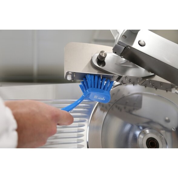 Mažas stačiakampis šepetys su rankena Igeax Hygiene / mėlynas / vidutinio kietumo šeriais 2 Mažas stačiakampis šepetys su rankena Igeax Hygiene / mėlynas / vidutinio kietumo šeriais 2