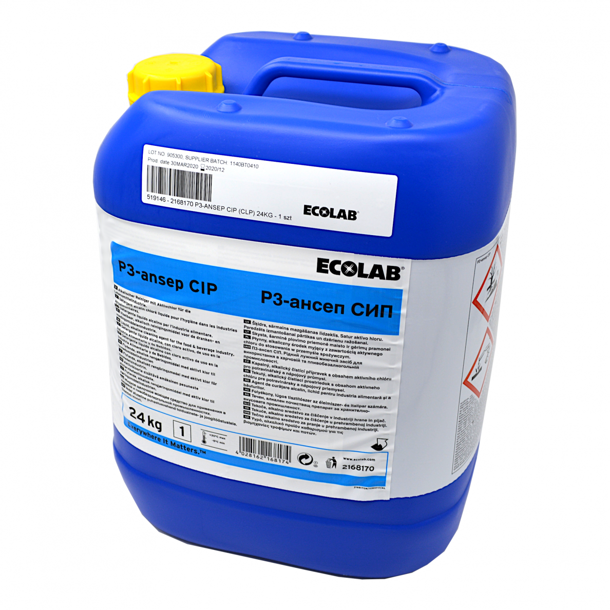 Šarminė plovimo priemonė CIP sistemai P3-ANSEP CIP, 24 kg Šarminė plovimo priemonė CIP sistemai P3-ANSEP CIP, 24 kg
