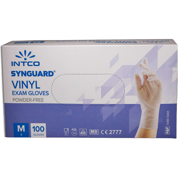 Pirštinės vienkartinės vinilinės be pudros M (100) 1 Pirštinės vienkartinės vinilinės be pudros M (100) 1