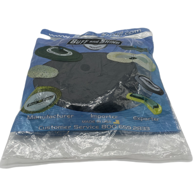 Poliravimo kempinė korėta 18 cm. JUODA