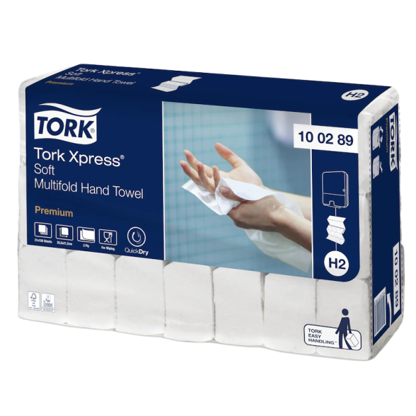 Popierius rankoms lapeliais Tork Xpress® Soft Multifold Premium H2, 2sl. Popierius rankoms lapeliais Tork Xpress® Soft Multifold Premium H2, 2sl.