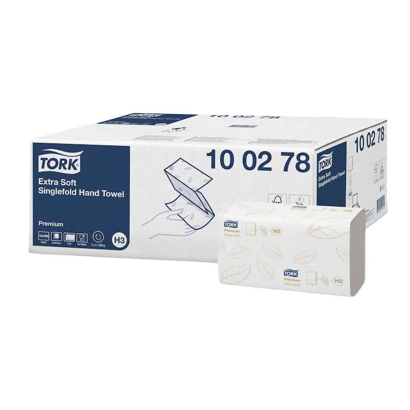 Popierius rankoms lapeliais Tork Singlefold Premium H3, 2sl. Popierius rankoms lapeliais Tork Singlefold Premium H3, 2sl.
