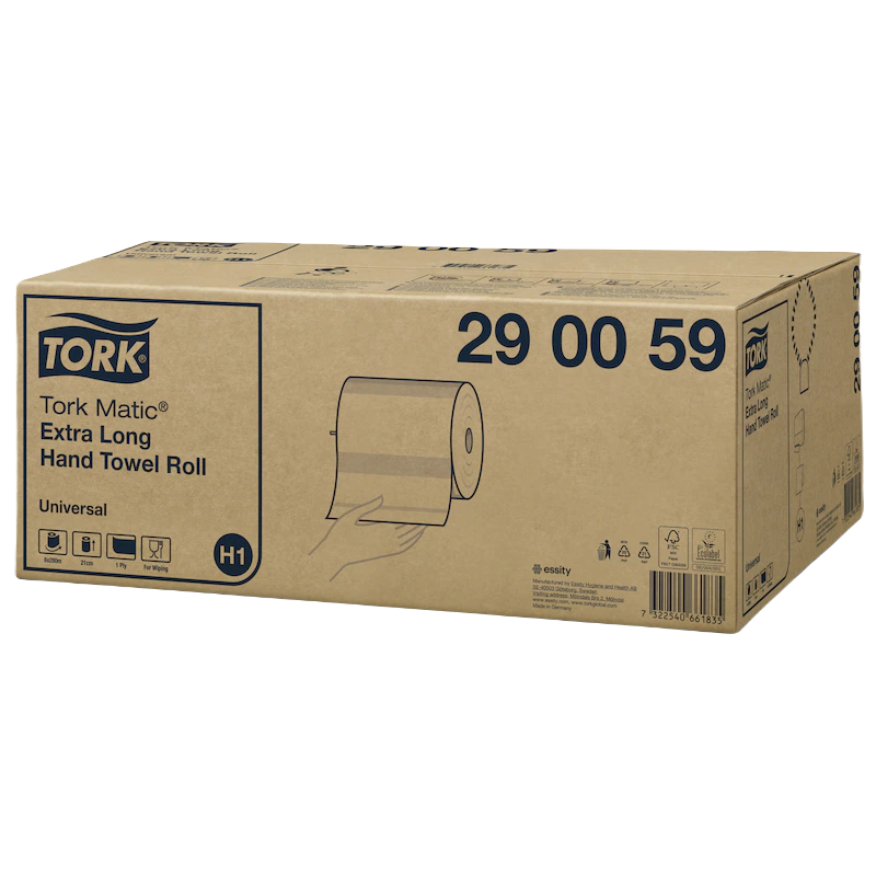 Popierius rankoms ritiniais Tork Matic® Extra Long Universal H1, 1sl. Popierius rankoms ritiniais Tork Matic® Extra Long Universal H1, 1sl.