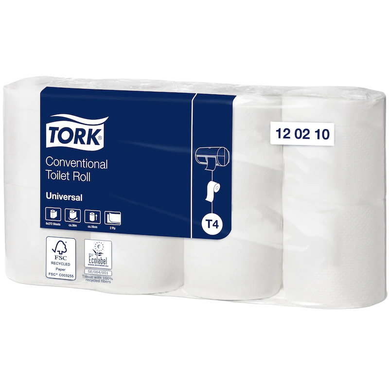 Popierius tualetinis buitinis Tork Conventional Universal T4, 2sl. Popierius tualetinis buitinis Tork Conventional Universal T4, 2sl.