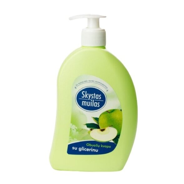 Skystas muilas obuolių aromato su glicerinu (su dozatoriumi) 500 ml. Skystas muilas obuolių aromato su glicerinu (su dozatoriumi) 500 ml.