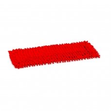 Grindų mikropluošto šluostė CHENILE  su kišenėmis, Raudona, 50 cm