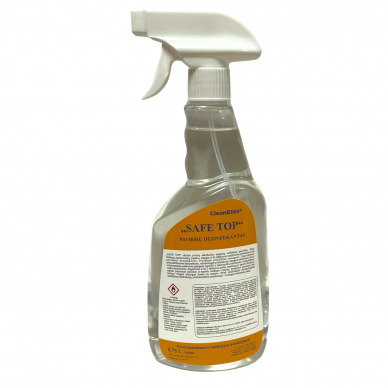 Spiritinė dezinfekavimo priemonė paviršiams SAFE TOP (10 vnt x 750 ml) [750 ml]