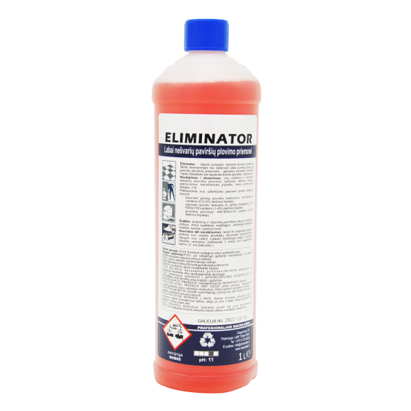 Stipriai užterštų, tepaluotų, riebaluotų paviršių valymo priemonė ELIMINATOR, 1 L Stipriai užterštų, tepaluotų, riebaluotų paviršių valymo priemonė ELIMINATOR, 1 L