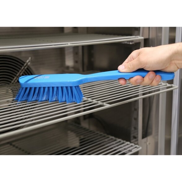 Vidutinio dydžio šepetys su rankena Igeax Hygiene / mėlynas / vidutinio kietumo šeriais 5 Vidutinio dydžio šepetys su rankena Igeax Hygiene / mėlynas / vidutinio kietumo šeriais 5